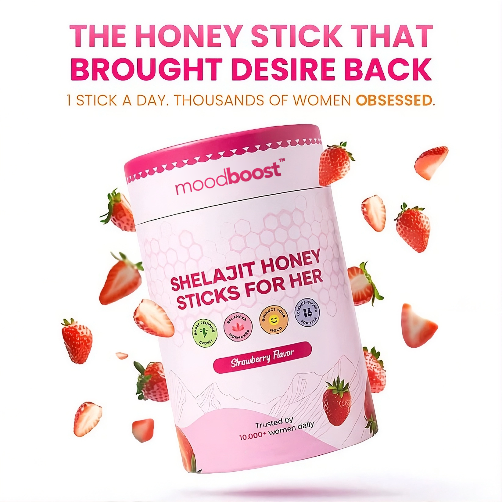 MoodBoost Honey Sticks - 15 Sticks