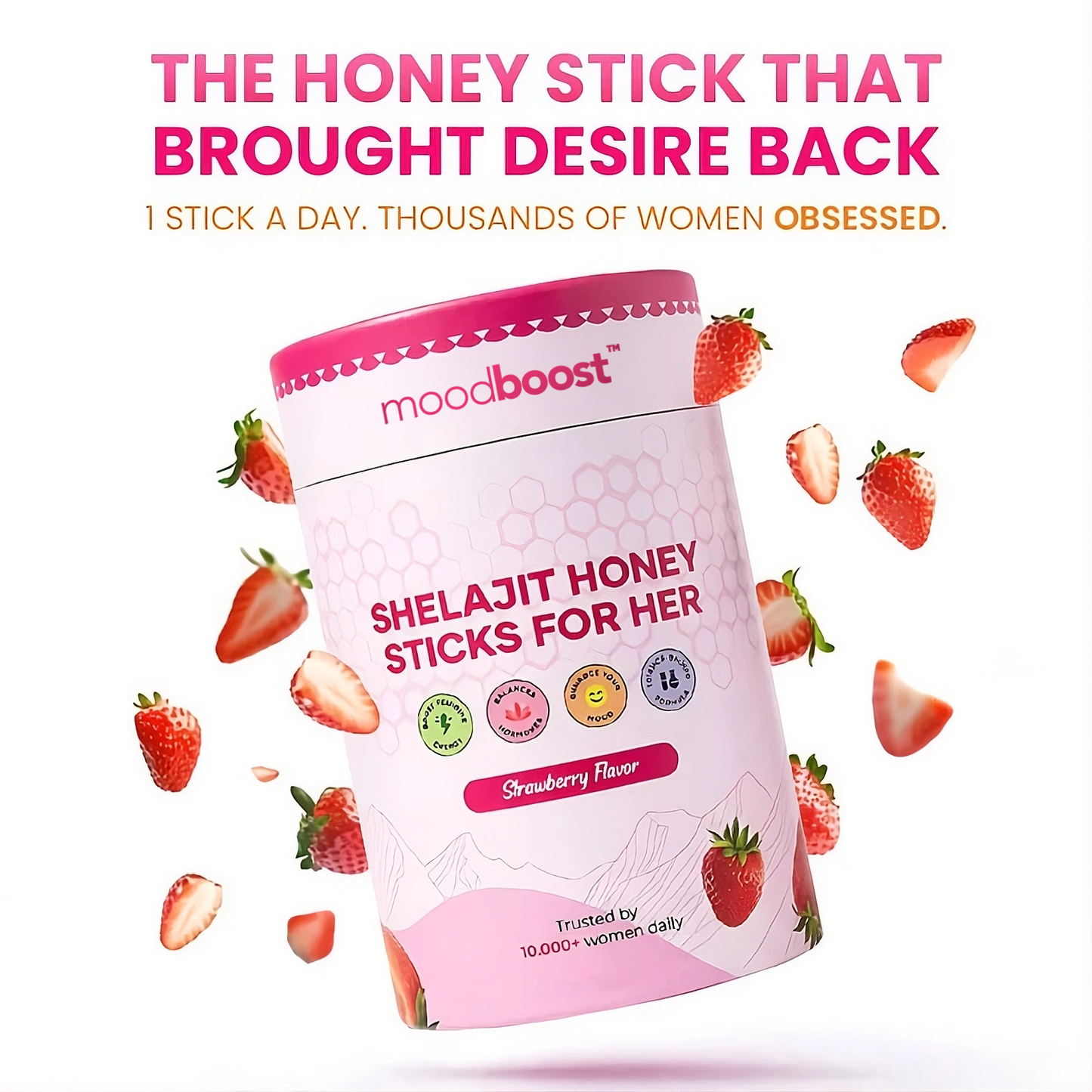 MoodBoost Honey Sticks - 15 Sticks